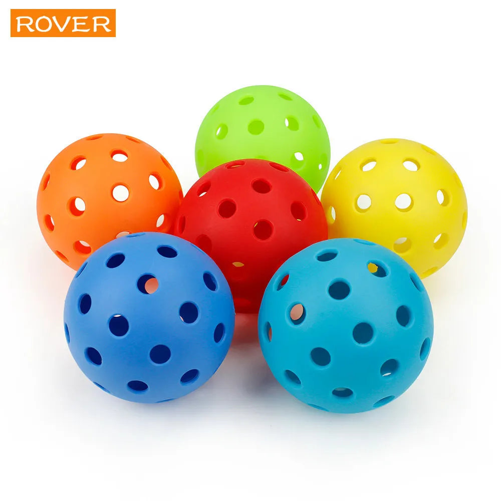 12 Pcs 74MM Durable 26g Outdoor Pickleballs with 40 Holes - Ideal for Competition