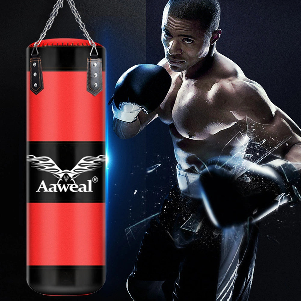 Heavy Punching Bag with Training Gloves Set - Perfect for Kicking, MMA, and Workouts