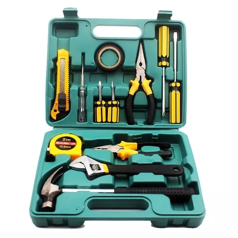 On-Board Household Maintenance Kit: Manual Combination Tool Set for Home Maintenance and Repairs