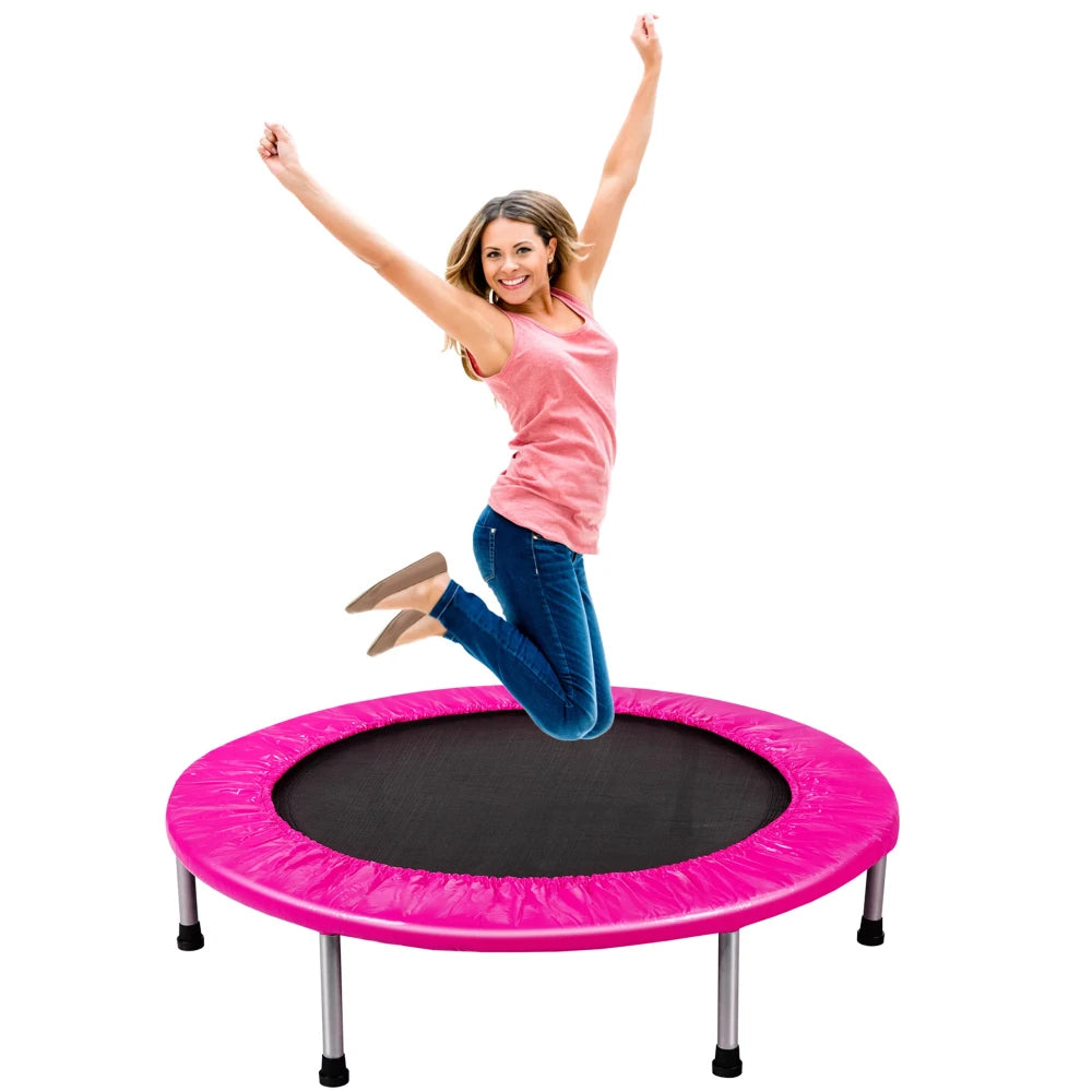 Fitness Rebounder Folding Mini Trampoline with Safety Pad