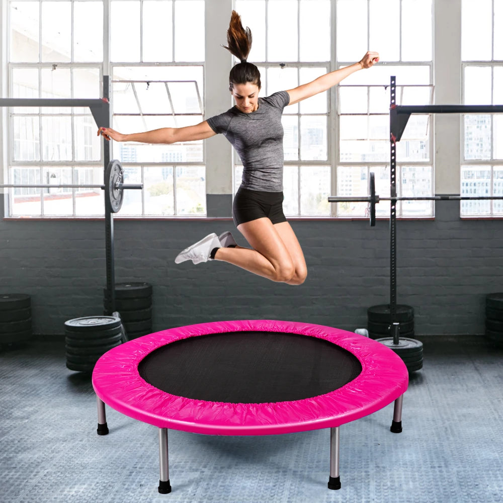 Fitness Rebounder Folding Mini Trampoline with Safety Pad