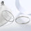 ORSA JEWELS Solid 925 Sterling Silver Round Hoop Earrings - Available in 30, 40, and 50 MM Sizes