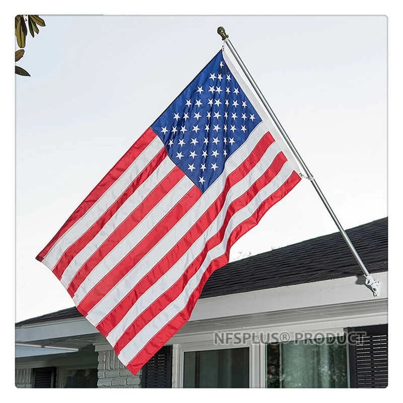 Outdoor USA Flag US 3x5 Feet Waterproof Nylon Embroidered Stars Sewn Stripes