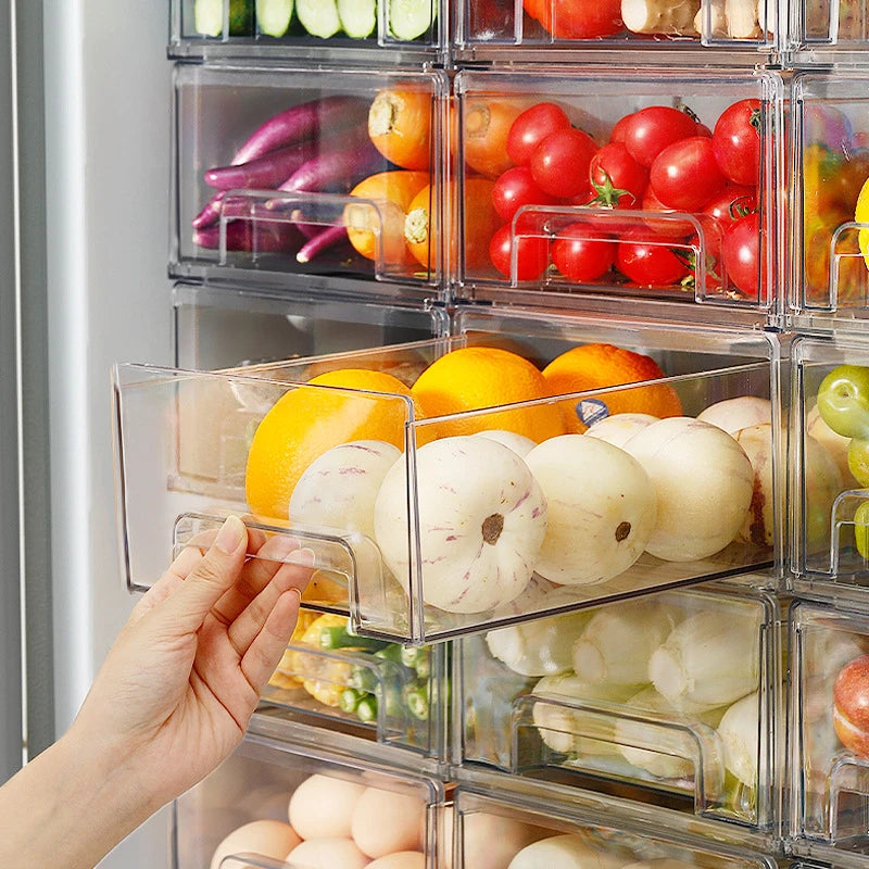 Drawer Type Food Grade Refrigerator Storage Box