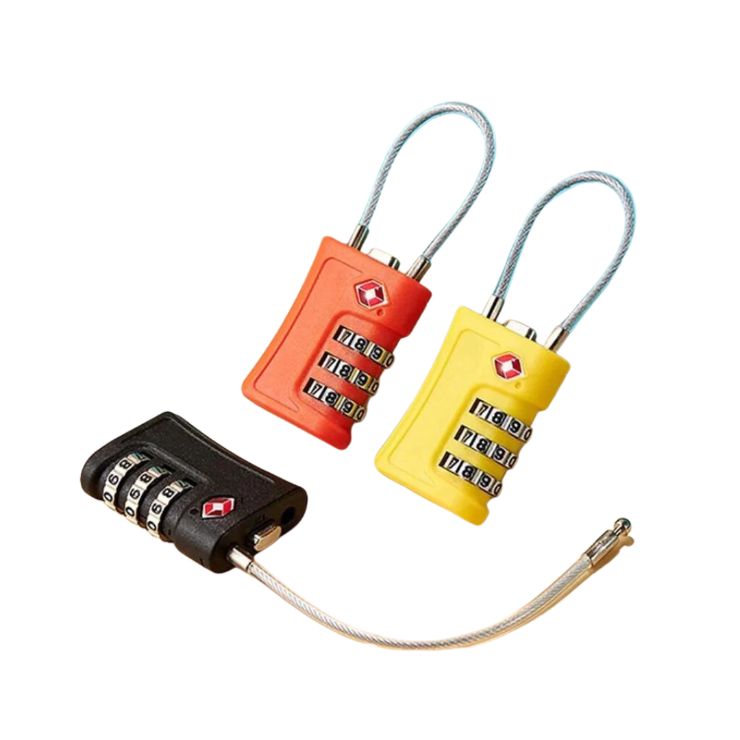 New TSA Customs Lock with Contrast Color Design - Changeable Password, Ideal for Luggage