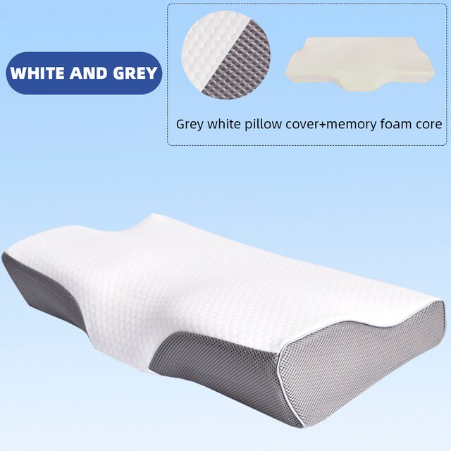 Orthopedic Pillow Memory Foam Neck Pillow Butterfly Shaped