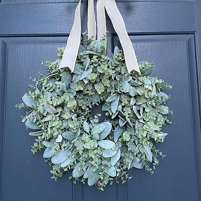 Artificial Eucalyptus Garlands Fake Greenery Vines Faux Hanging Plants for Christmas Wedding Table Backdrop Arch Halloween, 30 Feet (Pack of 5)